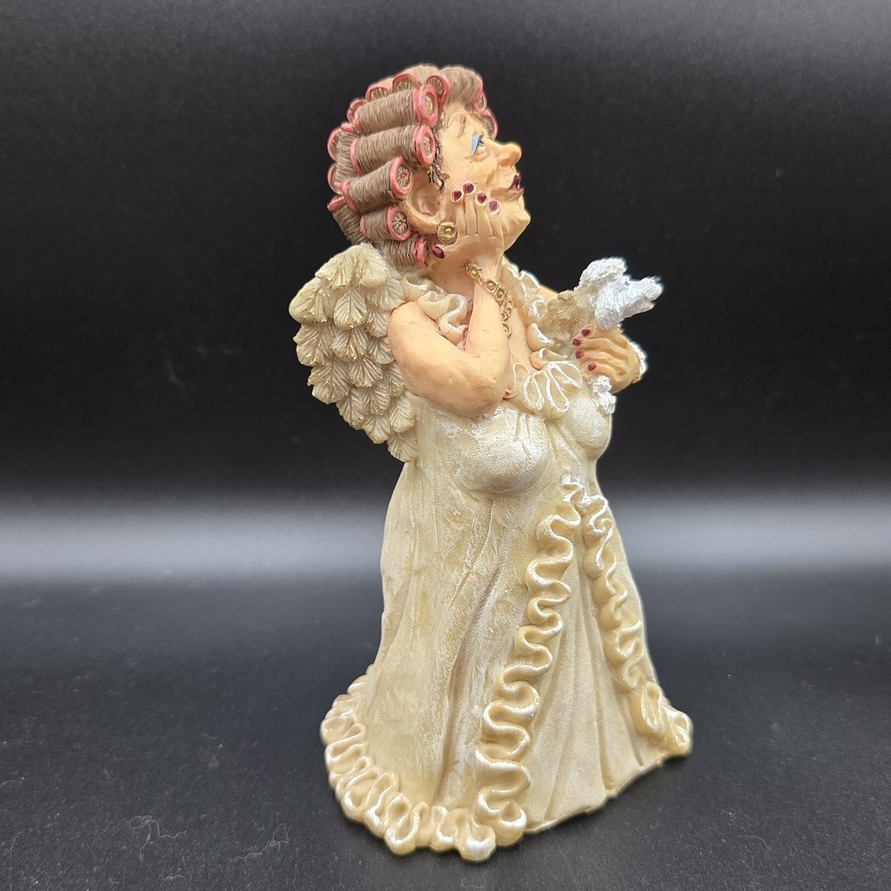 Guardian Grannies Blanche Hairdresser Angel w Winged Poodle Figurine - Picture 8 of 10